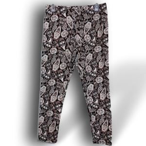 NWT No boundaries junior’s sugar skulls Halloween leggings size Large